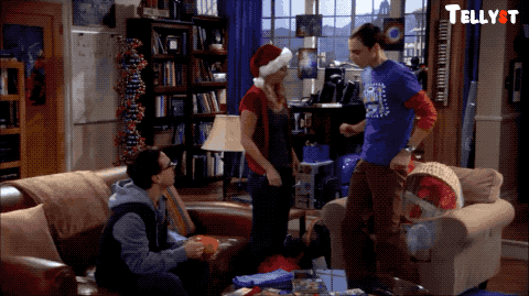 The Big Bang Theory episodi di Natale gif