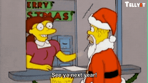 Simpson Serie tv Episodi di Natale gif