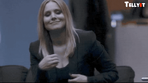 Veronica Mars gif middle finger